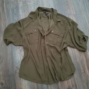LYS Army green blouse